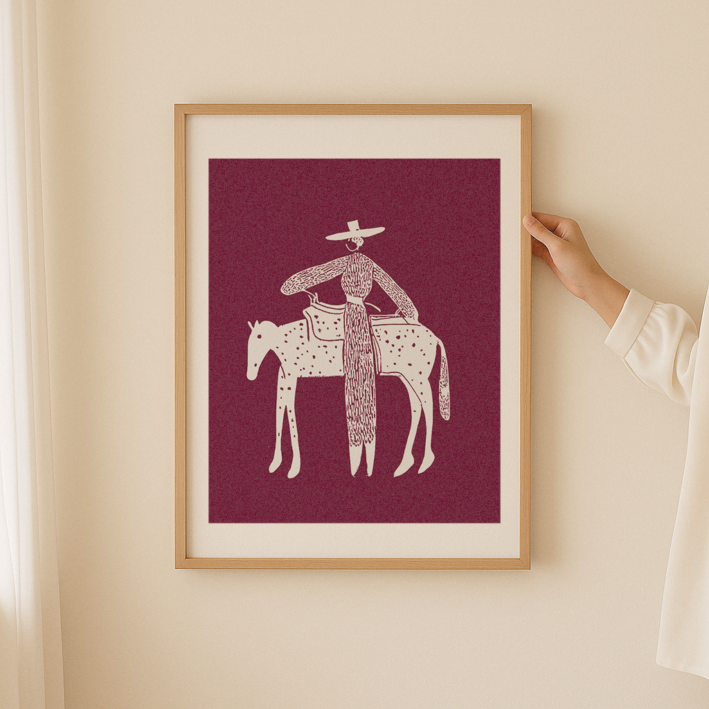 Solo Steady Vino Mat Framed Print