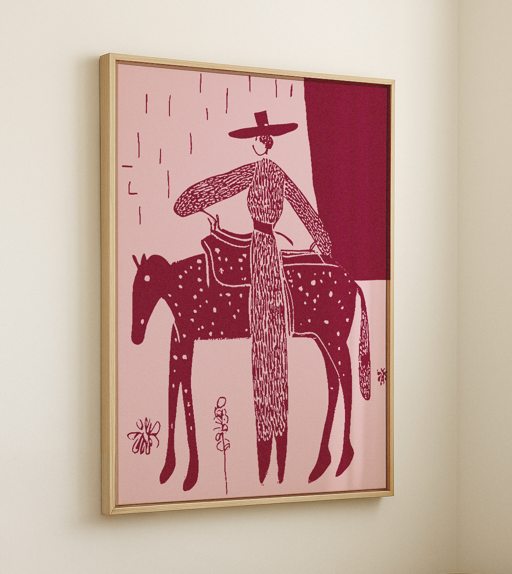 Steady Rose Framed Print