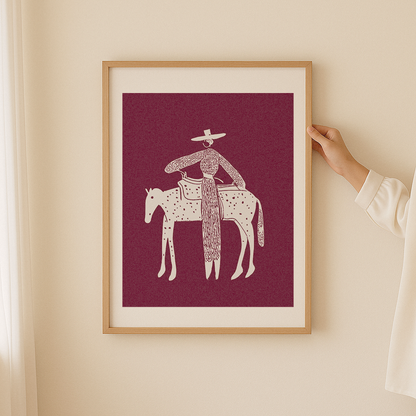 Solo Steady Vino Mat Framed Print