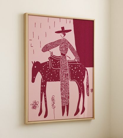 Steady Rose Framed Print